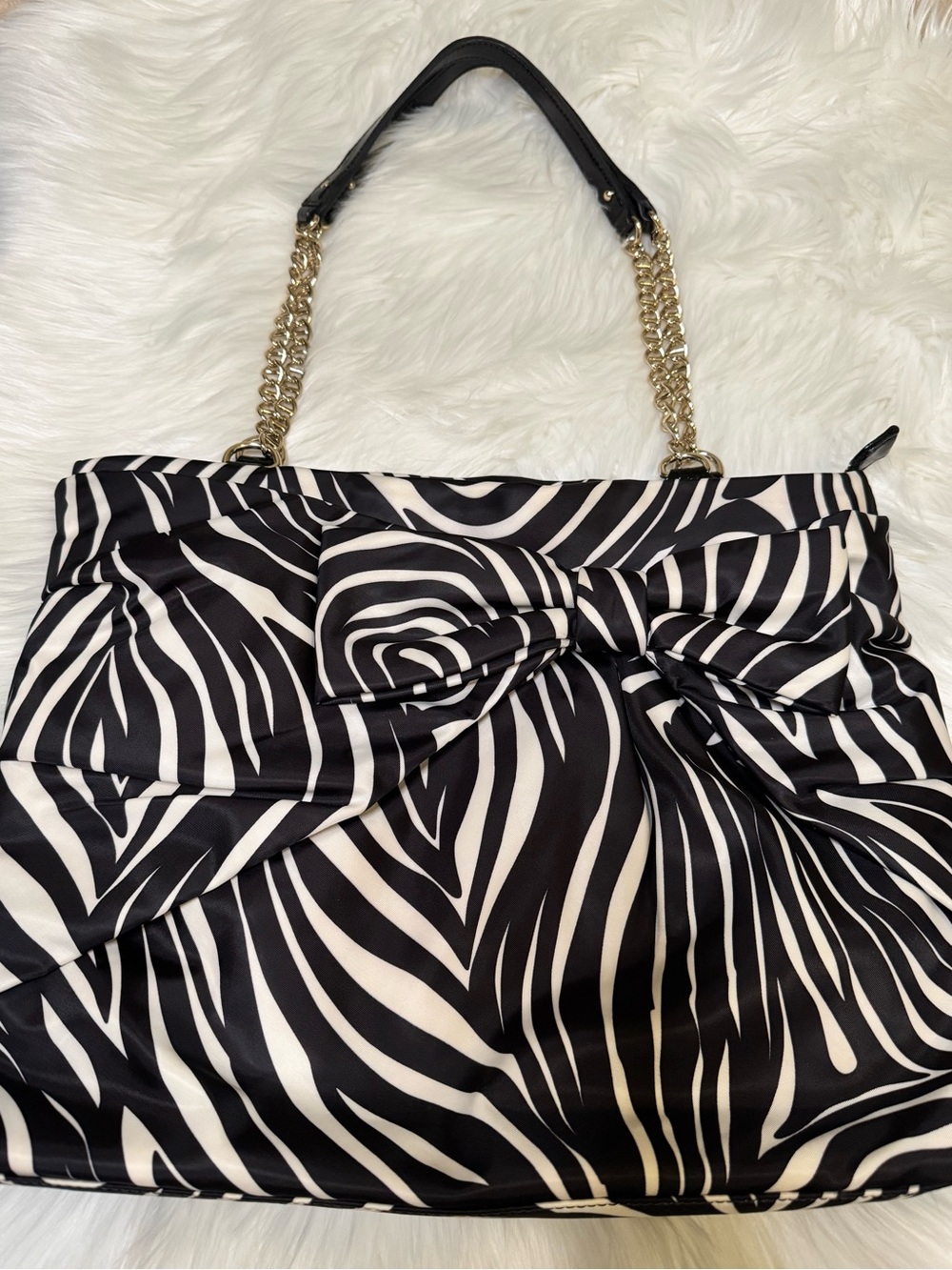 Kate Spade Zebra Bow Tote Bag